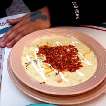 Carnation Cafe - Baked Potato soup, best thing on the menu. - American Near Me - Anaheim, California