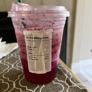 Starbucks - Dragon Fruit Mango Lemonade, frozen. - Coffee & Tea Near Me - Laguna Niguel, California Starbucks - Dragon Fruit Mango Lemonade, frozen. - Coffee & Tea Near Me - Laguna Niguel, California
