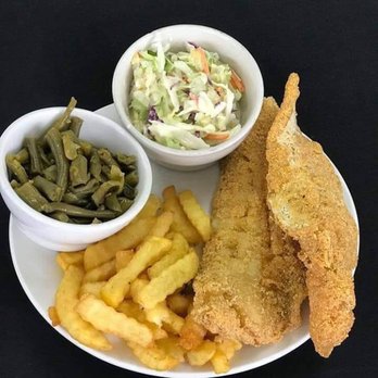 Mattie's Kitchen & Catering - Friday Fish Fry plate for $9 - dessert and drink comes with (photo taken by owner). A variety of sides to choose your two. - Caterers Near Me - Louisville, Kentucky Mattie's Kitchen & Catering - Friday Fish Fry plate for $9 - dessert and drink comes with (photo taken by owner). A variety of sides to choose your two. - Caterers Near Me - Louisville, Kentucky