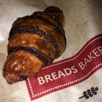 Breads Bakery - Union Square - A small chocolate nutela rugelach - Bakeries Near Me - New York, New York