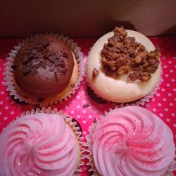 Smallcakes Cupcakery Evans/Augusta - Pink vanilla, peanut butter, and choc+vanilla