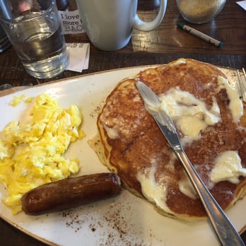 First Watch - Trifecta $9.49. 2 eggs 1 sausage 1 pancake - Breakfast & Brunch Near Me - Tucson, Arizona First Watch - Trifecta $9.49. 2 eggs 1 sausage 1 pancake - Breakfast & Brunch Near Me - Tucson, Arizona