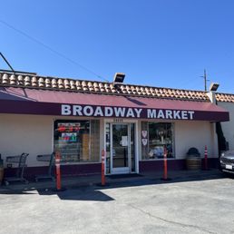 Exterior outside entrance of Broadway Market - Sonoma, California Exterior outside entrance of Broadway Market - Sonoma, California