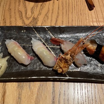 Sushi Kashiba - Nigiri - Seam Bream, Unagi & sweet shrimp - Japanese Near Me - Seattle, Washington Sushi Kashiba - Nigiri - Seam Bream, Unagi & sweet shrimp - Japanese Near Me - Seattle, Washington