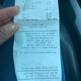 My receipt. My receipt.