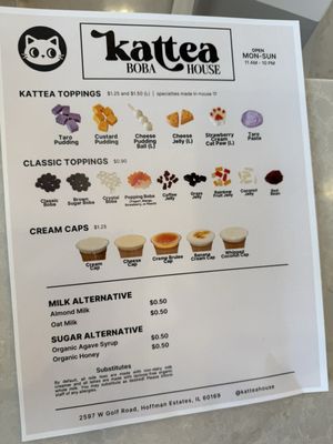 Menu photo 6 Kattea Boba House Hoffman Estates, IL Menu photo 6 Kattea Boba House Hoffman Estates, IL