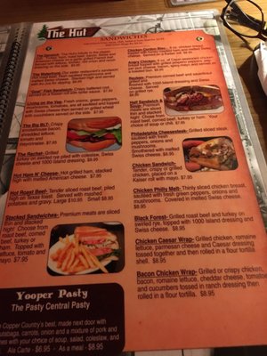 Menu photo 3 Hut Inn Calumet, MI