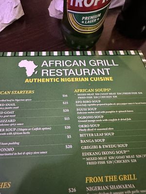 Menu photo 2 The African Grill Duluth, GA