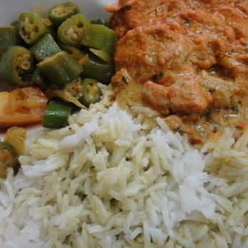 Sagar Restaurant - Chicken Bryani + Rice + Okra Side Dish - Indian Near Me - Jamaica, New York Sagar Restaurant - Chicken Bryani + Rice + Okra Side Dish - Indian Near Me - Jamaica, New York