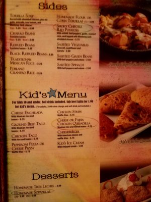 Menu photo 3 LA Cantina Mexican Grill Port Arthur, TX