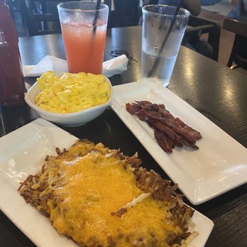 Avenue Brunch House - Cheesy Potatoes, 2 Eggs With Cheese, Beef Bacon - Breakfast & Brunch Near Me - Dearborn, Michigan Avenue Brunch House - Cheesy Potatoes, 2 Eggs With Cheese, Beef Bacon - Breakfast & Brunch Near Me - Dearborn, Michigan