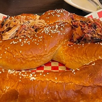 Dang BBQ - Giant Pretzel appetizer - Barbeque Near Me - Seaford, New York Dang BBQ - Giant Pretzel appetizer - Barbeque Near Me - Seaford, New York
