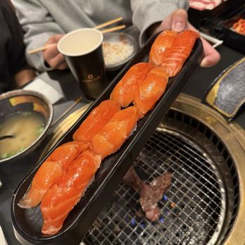 Chubby Cattle - Salmon nigiri - Barbeque Near Me - Pleasanton, California Chubby Cattle - Salmon nigiri - Barbeque Near Me - Pleasanton, California