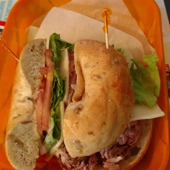 Barry Bagels - Roast beef bagle with horseradish - Salad Near Me - Avon, Ohio