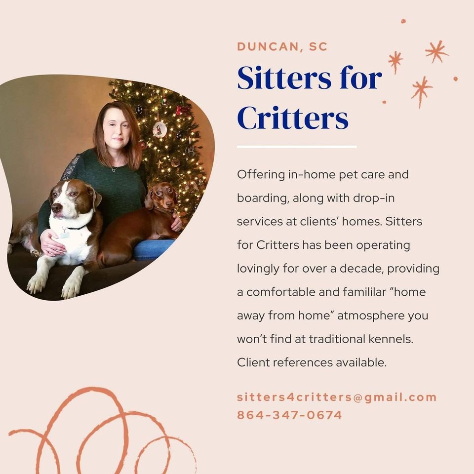 Sitters For Critters - pet boarding facility in Duncan, SC