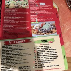 El Picante Authentic Mexican Cuisine - Menu