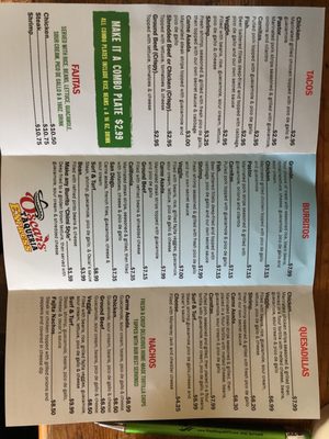 Menu photo 1 Oscar's Taqueria Express Murfreesboro, TN