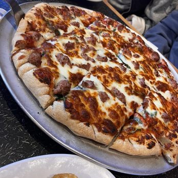 Ale Emporium - Naki Burger with Tossed pizza - Pizza Near Me - Indianapolis, Indiana Ale Emporium - Naki Burger with Tossed pizza - Pizza Near Me - Indianapolis, Indiana