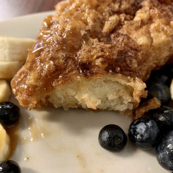 Purple Finch Cafe - Dry inside of Croissant French Toast - Cafes Near Me - Bedford, New Hampshire Purple Finch Cafe - Dry inside of Croissant French Toast - Cafes Near Me - Bedford, New Hampshire