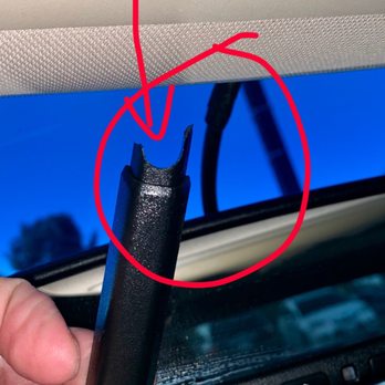 Next Level Tint - Broken rear view mirror wire cover after tinted windshield - Home Window Tinting Near Me - Torrance ca, California Next Level Tint - Broken rear view mirror wire cover after tinted windshield - Home Window Tinting Near Me - Torrance ca, California