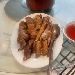 Fried Pig intestine Fried Pig intestine
