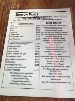 Menu photo 2 Burton Place Chicago, IL