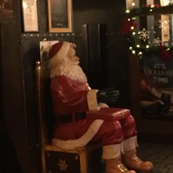 There's a pillow on Santa's lap!??!