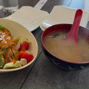 Land of Sushi - House Salad Miso Soup - Sushi Bars Near Me - Centennial, Colorado