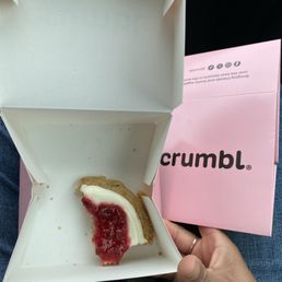 Raspberry cheesecake cookie