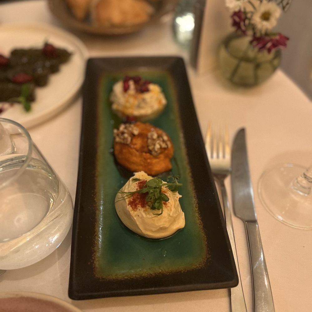 NAR Restaurant NYC - Selection of Meze: Babaganoush, Hummus, Muhammara - Turkish Near Me - New York, New York NAR Restaurant NYC - Selection of Meze: Babaganoush, Hummus, Muhammara - Turkish Near Me - New York, New York