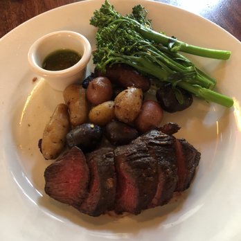 Cafe Orleans - The "Steak and Potatos" with chimichurri and substituted broccolini. So good. - Cajun/Creole Near Me - Anaheim, California
