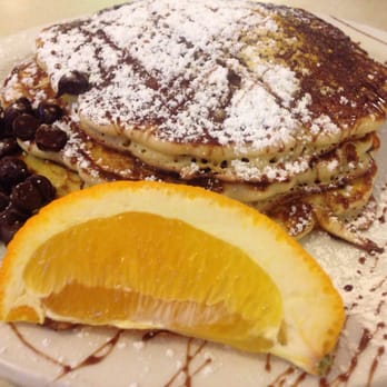 Our Town Grille - Chocolate chip pancakes - American Near Me - Malverne, New York Our Town Grille - Chocolate chip pancakes - American Near Me - Malverne, New York