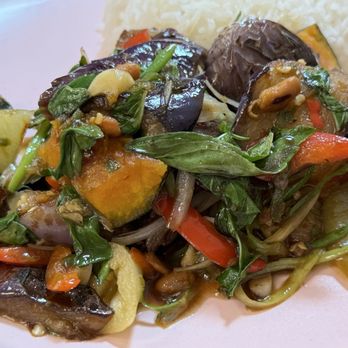 Holy Basil - Gra pow eggplant - Thai Near Me - Los Angeles, California