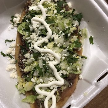 Taqueria El Buen Sazon - Huarache with steak - Food Trucks Near Me - Columbus, Ohio Taqueria El Buen Sazon - Huarache with steak - Food Trucks Near Me - Columbus, Ohio