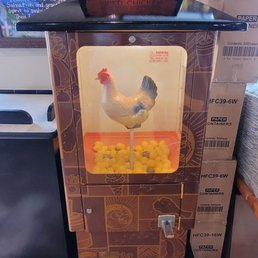 Got a quarter,  for the chicken?