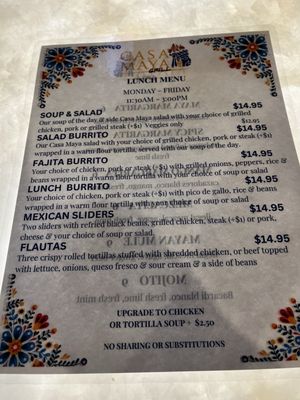 Menu photo 6 Casa Maya Grill Deerfield Beach, FL Menu photo 6 Casa Maya Grill Deerfield Beach, FL
