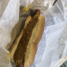 Hotdog with all the fixings. Hotdog with all the fixings.