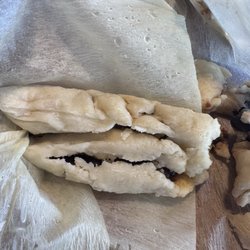 Patty Pan - Bean and cheese Tamales .