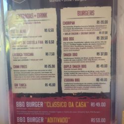 BBQ Shop - Menu