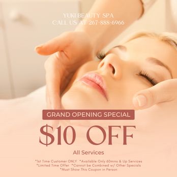 Yuki Beauty Spa - Walk-in & Appointment Welcome - Massage Near Me - Philadelphia, Pennsylvania Yuki Beauty Spa - Walk-in & Appointment Welcome - Massage Near Me - Philadelphia, Pennsylvania