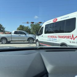 ATC Medical Transport - Completely cut me off, blocked the middle lane AND tried to make a left on a red light!