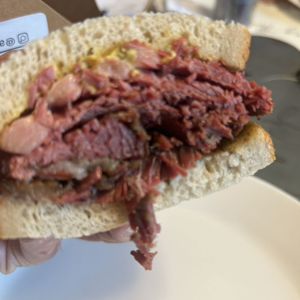 Classic pastrami sandwich. Delicious! Classic pastrami sandwich. Delicious!