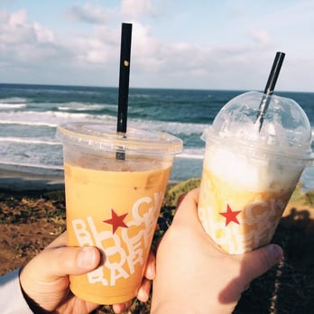 Black Rock Coffee Bar - Cheers! (Iced Fuel & Caramel Blondie Chiller) - Coffee & Tea Near Me - Oceanside, California