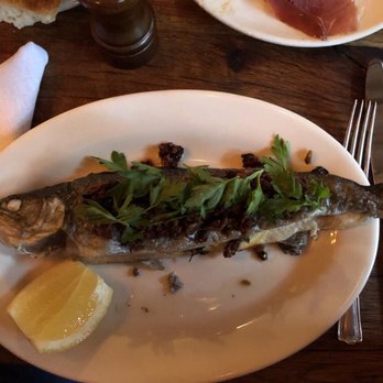 Rucola - Whole Roasted Brook Trout - Italian Near Me - Brooklyn, New York Rucola - Whole Roasted Brook Trout - Italian Near Me - Brooklyn, New York