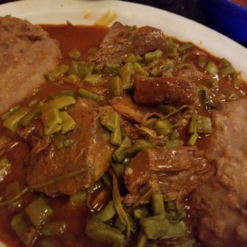 El Patio - Costillas de res. Some of the most tender, deliciousness on this planet. The little green stuff is nopalitos. - Mexican Near Me - Chula Vista, California