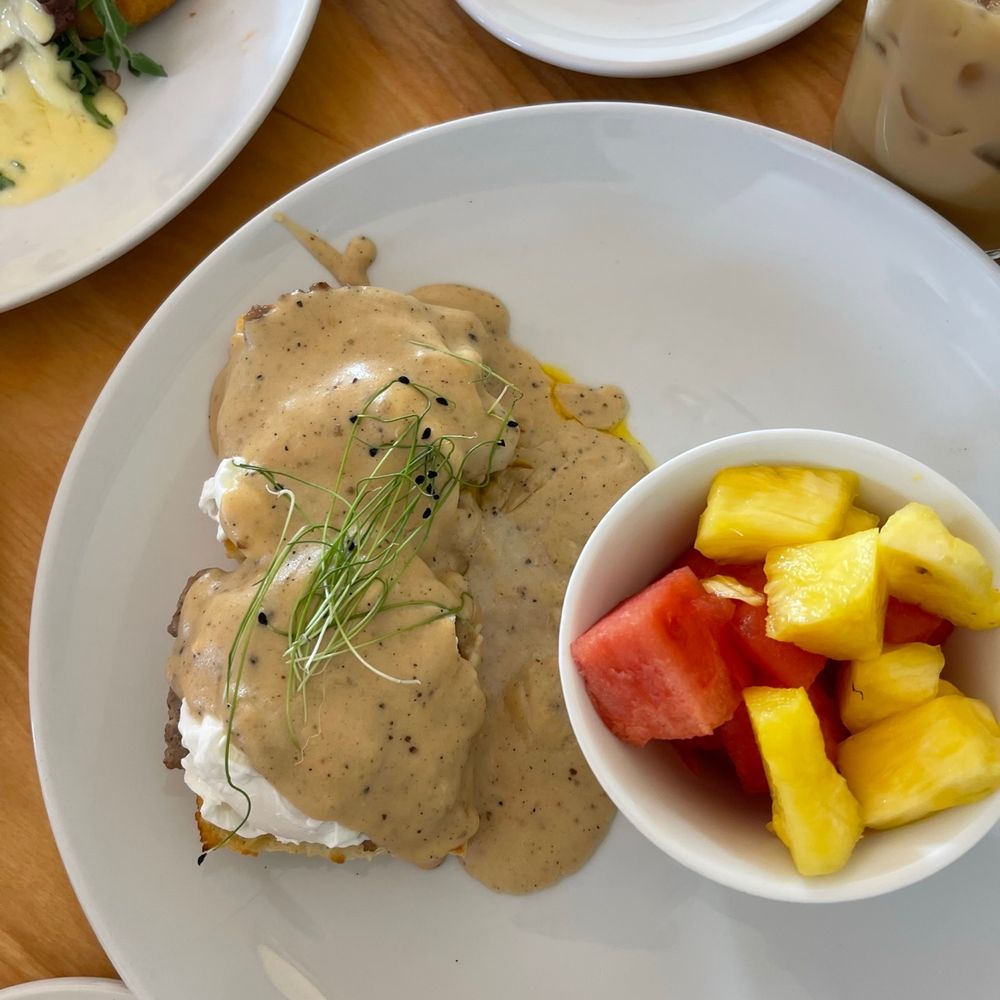Ophelia’s - Eggs Benedict with gravy - Cafes Near Me - Fort Wayne, Indiana Ophelia’s - Eggs Benedict with gravy - Cafes Near Me - Fort Wayne, Indiana