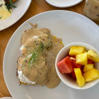 Ophelia’s - Eggs Benedict with gravy - Cafes Near Me - Fort Wayne, Indiana Ophelia’s - Eggs Benedict with gravy - Cafes Near Me - Fort Wayne, Indiana