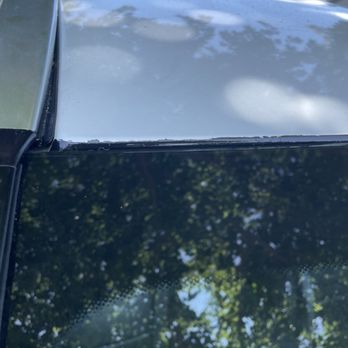 Pioneer Auto Glass Replacement - Chipped paint tried to cover with glue and stated it was a 'cosmetic' issue - Auto Glass Services Near Me - Long Beach, California Pioneer Auto Glass Replacement - Chipped paint tried to cover with glue and stated it was a 'cosmetic' issue - Auto Glass Services Near Me - Long Beach, California