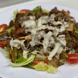KJ's Pizza & Subs - KJ's Steak Bomb salad.