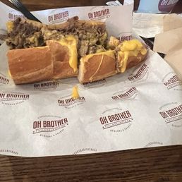 Cheesesteak with cheese whizz Cheesesteak with cheese whizz